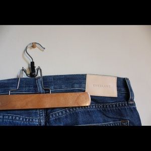 Distressed Everlane jeans